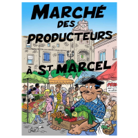 affiche marché des producteurs - Saint-Marcel-sur-Aude