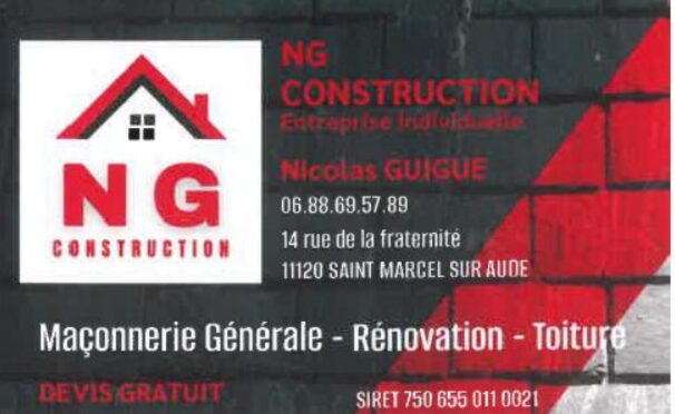 NG Construction - Saint-Marcel-sur-Aude